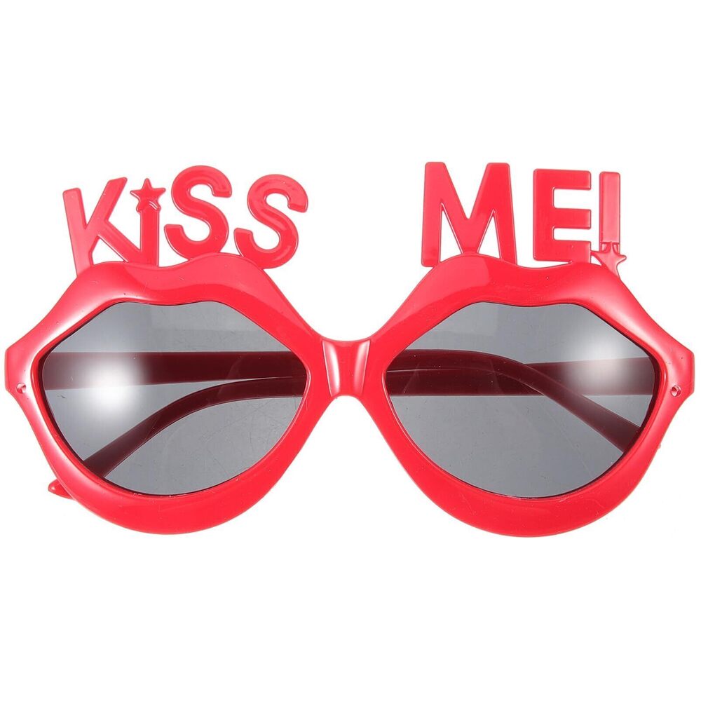 9184 Pink Decor Lips Shape Sunglasses Small Frame Irregular Sunglasses Kiss